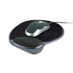 Memory Foam Mouse Pad Wrist Pillow, Black - KMW62816