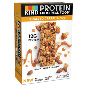 Protein Bars, Toasted Caramel Nut, 1.76 Oz, 12/pack - KND26041