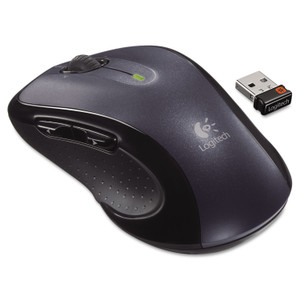M510 Wireless Mouse, 2.4 Ghz Frequency/30 Ft Wireless Range, Right Hand Use, Dark Gray - LOG910001822