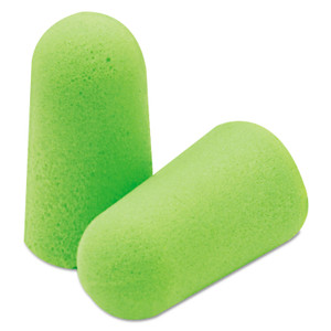 Pura-Fit Single-Use Earplugs, Cordless, 33nrr, Bright Green, 200 Pairs - MLX6800