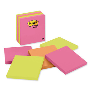 Original Pads In Cape Town Colors, 4 X 4, Plain, 100-Sheet, 5/pack - MMM6755LAN