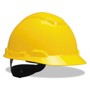 H-700 Series Hard Hat With Four Point Ratchet Suspension, Yellow - MMMH702R