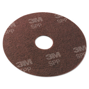 Surface Preparation Pad, 17" Diameter, Maroon, 10/carton - MMMSPP17
