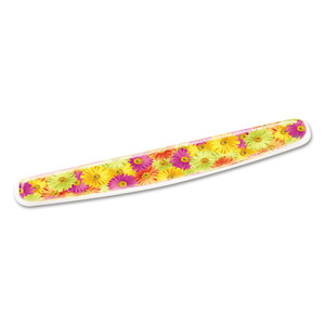 Fun Design Clear Gel Keyboard Wrist Rest, Daisy Design - MMMWR308DS