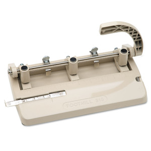 7520001394101 Skilcraft Heavy-Duty Three-Hole Punch, 13/32" Holes, 28-Sheet, Beige - NSN1394101