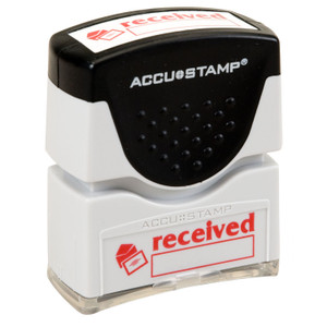 7520012074231 Skilcraft Pre-Inked Message Stamp, Received, Red - NSN2074231