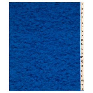 7520002861726 Skilcraft File Sorter, 20 Dividers, Alpha, Letter-Size, Blue Cover - NSN2861726
