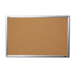 7195014840010 Skilcraft Quartet Cork Board, 36 X 48, Anodized Aluminum Frame - NSN4840010