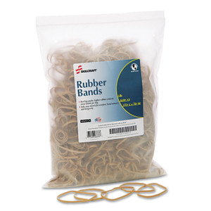 7510015783513 Skilcraft Rubber Bands, Size 33, 0.03" Gauge, Beige, 1 Lb Box, 850/pack - NSN5783513