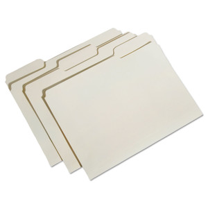 7530015830556 Skilcraft Reinforced Top Tab File Folders, 1/3-Cut Tabs, Letter Size, Manila, 100/box - NSN5830556