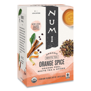Organic Teas And Teasans, 1.58 Oz, White Orange Spice, 16/box - NUM10240