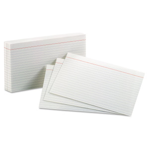 Ruled Index Cards, 5 X 8, White, 100/pack - OXF51