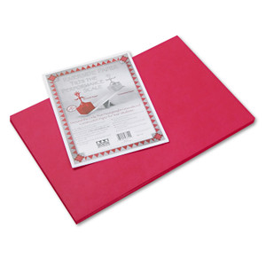 Riverside Construction Paper, 76lb, 12 X 18, Red, 50/pack - PAC103614