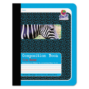 Composition Book, D'nealian 1-3, Zaner-Bloser 2-3, Illustration Boxes/medium-College Rule, Blue Cover, 9.75 X 7.5, 100 Sheets - PAC2425