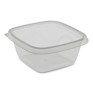 Earthchoice Recycled Pet Square Base Salad Containers, 16 Oz, 5 X 5 X 1.75, Clear, 504/carton - PCTSAC0516