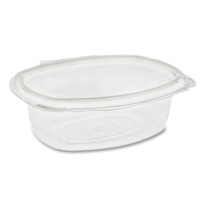 Earthchoice Pet Hinged Lid Deli Container, 24 Oz, 7.38 X 5.88 X 2.38, Clear, 280/carton - PCTYCA910240000