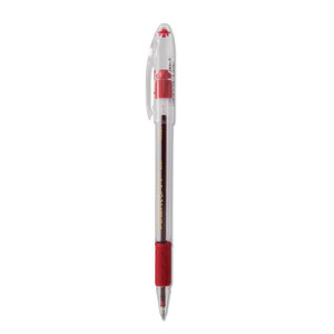 R.s.v.p. Ballpoint Pen, Stick, Medium 1 Mm, Red Ink, Clear/red Barrel, Dozen - PENBK91B
