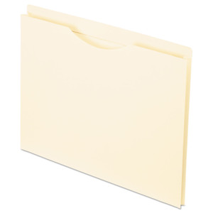 Manila Reinforced File Jackets, 2-Ply Straight Tab, Letter Size, Manila, 50/box - PFX22100