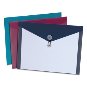Poly Envelopes, Letter Size, Assorted Colors, 4/pack - PFX90016