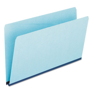 Pressboard Expanding File Folders, Straight Tab, Legal Size, Blue, 25/box - PFX9300