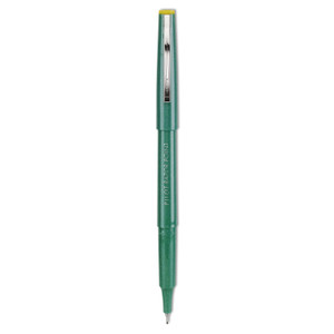 Razor Point Fine Line Porous Point Pen, Stick, Extra-Fine 0.3 Mm, Green Ink, Green Barrel, Dozen - PIL11010