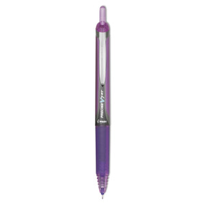 Precise V7rt Roller Ball Pen, Retractable, Fine 0.7 Mm, Purple Ink, Purple Barrel - PIL26071