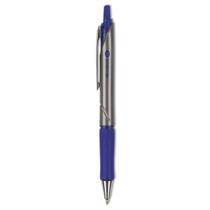 Acroball Pro Advanced Ink Ballpoint Pen, Retractable, Medium 1 Mm, Blue Ink, Silver Barrel, Dozen - PIL31911