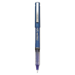 Precise V7 Roller Ball Pen, Stick, Fine 0.7 Mm, Blue Ink, Blue Barrel, Dozen - PIL35349
