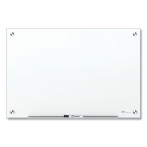 Brilliance Glass Dry-Erase Boards, 48 X 48, White Surface - QRTG24848W