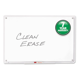 Iq Total Erase Board, 23 X 16, White, Clear Frame - QRTTM2316