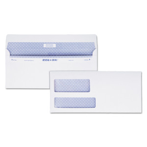 Reveal-N-Seal Envelope, #9, Commercial Flap, Self-Adhesive Closure, 3.88 X 8.88, White, 500/box - QUA67529
