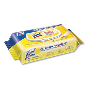 Disinfecting Wipes Flatpacks, 6.69 X 7.87, Lemon And Lime Blossom, 80 Wipes/flat Pack - RAC99716EA
