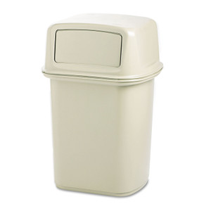 Ranger Fire-Safe Container, Square, Structural Foam, 45 Gal, Beige - RCP917188BG