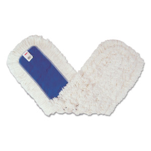Dust Mop Heads, Kut-A-Way, White, 36 X 5, Cut-End, Cotton - RCPK15512