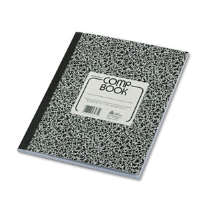 Composition Book, Quadrille Rule, Black Marble Cover, 10 X 7.88, 80 Sheets - RED43475