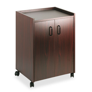 Mobile Refreshment Center, One-Shelf, 23w X 18d X 31h, Mahogany - SAF8953MH