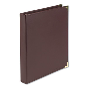Classic Collection Ring Binder, 3 Rings, 1" Capacity, 11 X 8.5, Burgundy - SAM15134