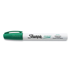Permanent Paint Marker, Medium Bullet Tip, Green, 12/pack - SAN2107620