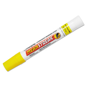 Mean Streak Marking Stick, Broad Bullet Tip, Yellow - SAN85005