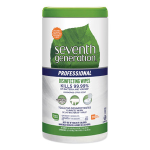 Disinfecting Multi-Surface Wipes, 8 X 7, Lemongrass Citrus, 70/canister, 6 Canisters/carton - SEV44753CT