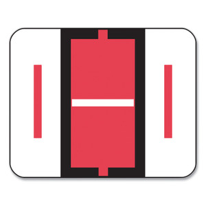 A-Z Color-Coded End Tab Filing Labels, I, 1 X 1.25, White, 500/roll - SMD67079