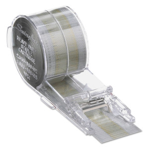 Cartridge Staples, 0.38" Leg, 0.5" Crown, Steel, 5,000/box - SWI69495