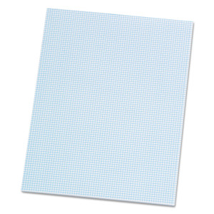 Quadrille Pads, Quadrille Rule (8 Sq/in), 50 White (heavyweight 20 Lb) 8.5 X 11 Sheets - TOP22005