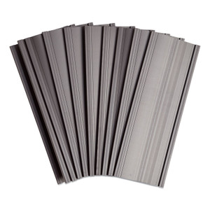 Magnetic Card Holders, 6 X 2, Black, 10/pack - UBRFM2633