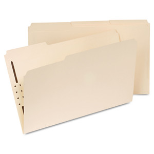 Reinforced Top Tab Folders With One Fastener, 1/3-Cut Tabs, Legal Size, Manila, 50/box - UNV13510