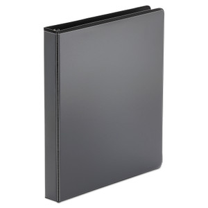 Economy Round Ring View Binder, 3 Rings, 1" Capacity, 11 X 8.5, Black - UNV20961