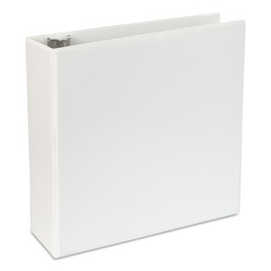 Slant-Ring View Binder, 3 Rings, 4" Capacity, 11 X 8.5, White - UNV20994