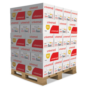 Copy Paper, 92 Bright, 20 Lb, 8.5 X 11, White, 500 Sheets/ream, 10 Reams/carton, 40 Cartons/pallet - UNV21200PLT