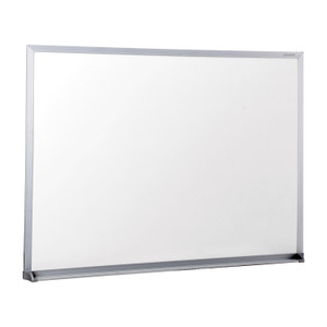 Dry-Erase Board, Melamine, 24 X 18, Satin-Finished Aluminum Frame - UNV43622