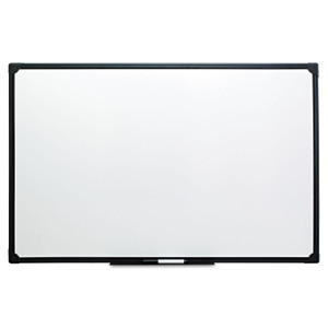 Dry Erase Board, Melamine, 48 X 36, Black Frame - UNV43629